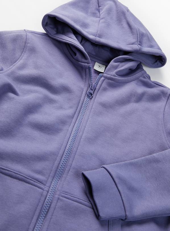 Light purple 2025 zip up hoodie